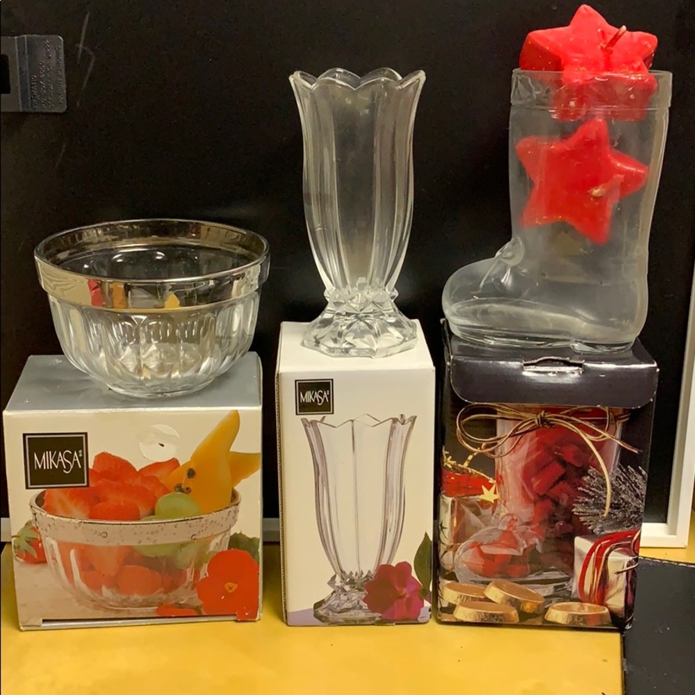 Three Mikasa Christmas home items